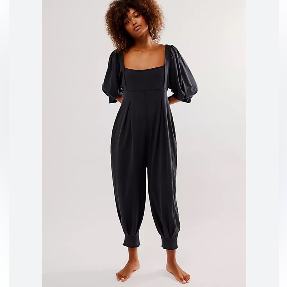 Free People Lotta Love Black Romper